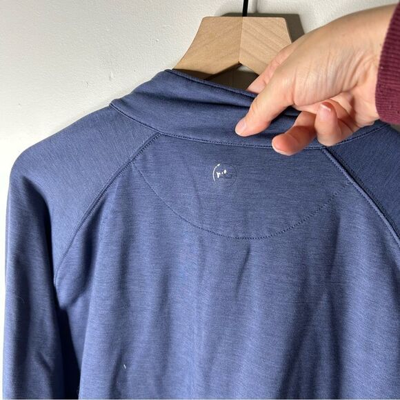 Peter Millar quarter zip pullover. Navy blue, Athletic Coldstream Large - Picture 5 of 5